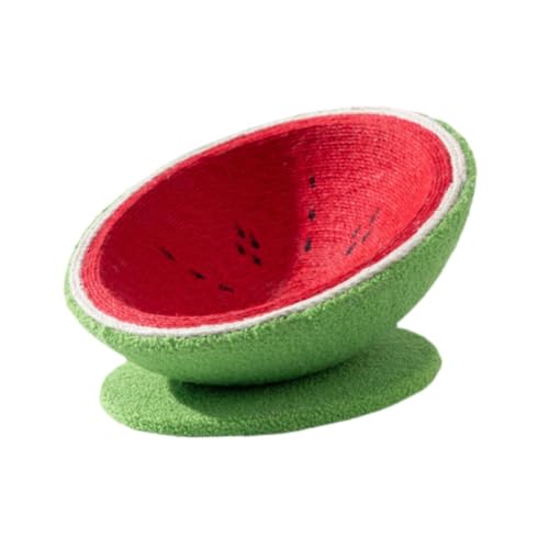 KESOTO Sisal-Katzenkratzbrett, Wassermelonen-Katzennest, Stabiler Möbelschutz, Katzenkratzbrett, Katzenkratzbrett, Schüssel, L with Base von KESOTO