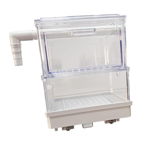 KESOTO Überlaufbox für Aquarien, Filterbox zum Aufhängen, Tropfwasser-Durchflussbox, transparente Filterbox, Tropfflussbox für kleine Aquarien, Doppelschicht von KESOTO