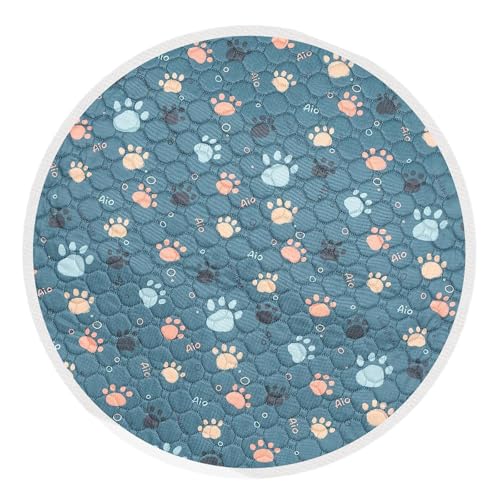 KESOTO Waschbares PIPI-Pad für Hunde, Hundematte, Hundelaufstall-Pad, Hundebett-Matte, Welpen-Pad, Töpfchen-Matte für Hunde, kleine, mittelgroße und große, Blau von KESOTO