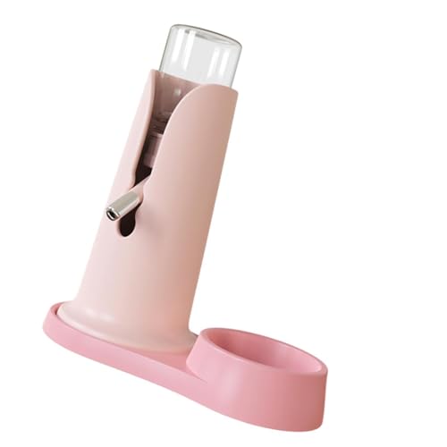 KESOTO Wasserkocher für Hamster, Wasserkocher für Haustiere, automatischer Trinkbrunnen für Haustiere, tropffreier Wasserspender für Kleintiere, Rosa von KESOTO