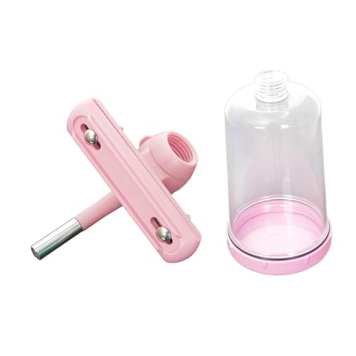 KESOTO Wasserspender für Tierbedarf, Trinkgeschirr für Haustiere, Trinkausrüstung für Haustiere, Geschenk für Katzen, Jungen, Hamster, Mädchen, Rosa von KESOTO