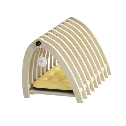 Katzenzelt Haus Katzenzelt Bett mit Kissen Stabil für Kätzchen Indoor Outdoor von KESOTO