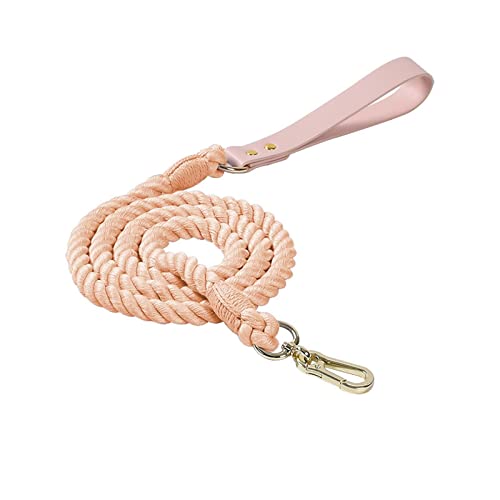 Haustier-Hundeleine, Handgewebtes Farbiges Haustier-Hundeleinen-Set, Leder-Hundehalsband, 120 Cm/150 cm (Color : 03, Size : 120cm*12mm) von KETECI