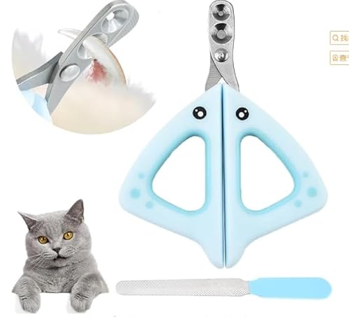 Katzen Krallenschneider, Katzenkrallen Schneider Mit Schutz, Katzen Nagelschere Mit Nagelfeile, Cat Nail Clipper Für Mittlere Und Kleine Welpen Haustiere von KFDDRN