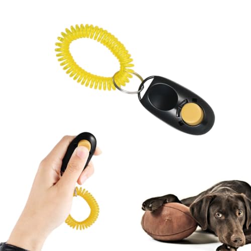 KGDUYC 2er-Pack Hunde-Clicker – Trainings-Clicker mit Handschlaufe, Finger-Clicker für Clicker-Training,Effektive Haustier-Trainingsgeräte für das Verhalten von Welpen von KGDUYC