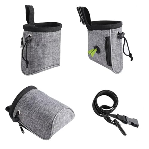 KGDUYC Leckerlibeutel für Hunde - 1Pcs Hundetraining Futterbeutel Hundesnackbeutel Multifunktionale Futtertasche mit Kotbeutelspender Verstellbarer Gürtel von KGDUYC