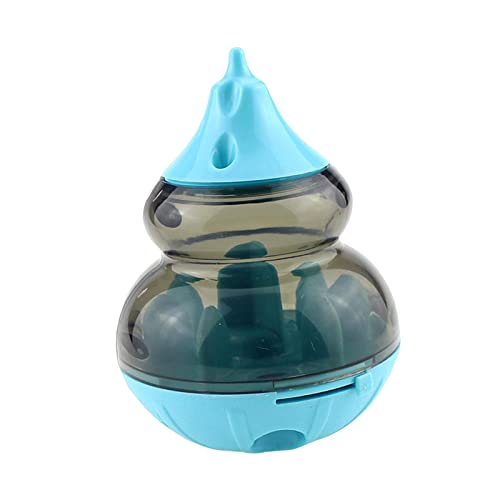 Leckerli-Spielzeug-Tumbler-Ball, Haustier-Tumbler, auslaufendes Futterspielzeug, Hunde-Puzzle-Spielzeug, Futter-Rätsel-Ball for Hunde, Leckerli-Ball for langsam fressende Haustiere, grün(Color:Blu) von KHYYHA