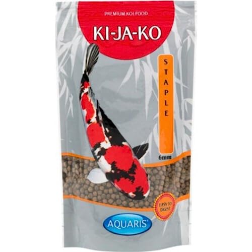 KI-JA-KO Staple Koi-Futter 3 kg / 6 mm Schwimmende Pellets, Ganzjahresnahrung mit Vitaminen & Mineralien für optimale Gesundheit von KI-JA-KO