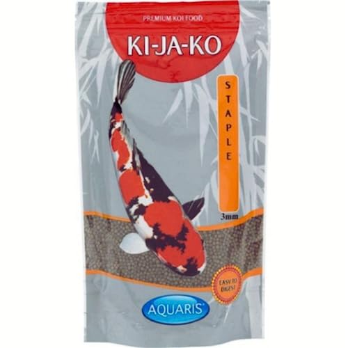 KI-JA-KO Staple Koi-Futter 3 kg / 3 mm Schwimmende Pellets, Ganzjahresnahrung mit Vitaminen & Mineralien für optimale Gesundheit von KI-JA-KO