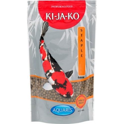 KI-JA-KO Staple Koi-Futter 10 kg / 6 mm Schwimmende Pellets, Ganzjahresnahrung mit Vitaminen & Mineralien für optimale Gesundheit von KI-JA-KO