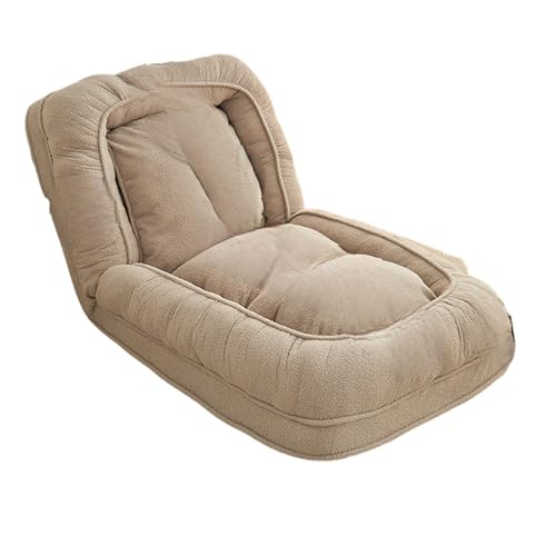 KIBONCY Faltbares Schlafsofa, Bodenstuhl, verstellbarer Schlafsofa, 5 Positionen verstellbare Rückenlehne, Chaise, Hundebett für Menschen, Loungesessel für Schlafzimmer, Wohnzimmer, 185 cm von KIBONCY