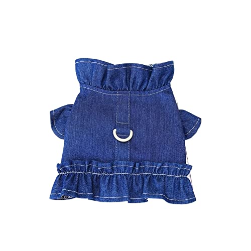 Haustierkleidung Kleine und mittlere Hundeweste Welpengeschirr Hund (Color : Navy Blue, Size : L) von KIKBAX