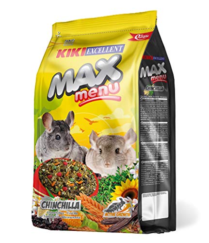 KIKI Komplettes Futter für Chinchillas MAX Menu 1 kg von KIKI-PRO