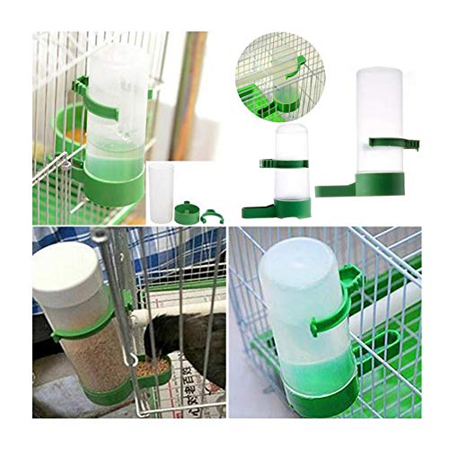 10 Stück Vogel, 10 Stück Runder Dicker Automatischer Trinkbrunnen für Vogelfutter, Wasserspender, Transparenter Futterspender für Haustiere, Futterspender, Futterbecher mit von KIMISS