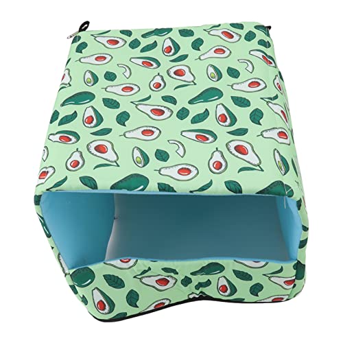 Avocado-Kaninchen-Igel-Meerschweinchen-verstecktes Katzenklo- – Gemütliches Baumwollbett für Kleine Haustiere, für Hamster und Kleintier-Toiletten (30 * 25 * 19CM) von KIMISS