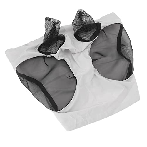 Fliegenmaske Fly Atmungsaktive Pferde-Fliegenmaske mit Ohrenschutz, Strapazierfähiger Strickstoff und Netz-Pferde-Gesichtsmaske Zum Reiten, Reitausrüstung, von KIMISS