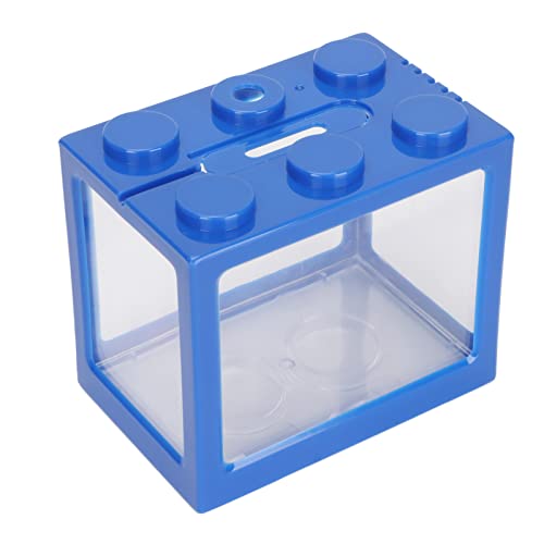 Gestapeltes Mini-Aquarium für Betta-Fische – Blaues Aquarium mit Deko-Algenbox – Zum Erstellen von Aquascapes – Kompatibel mit 2115220016711 von KIMISS