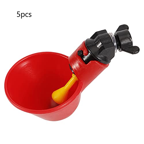 KIMISS 1 5pcs Plastik, Hühnerbrille Vogel Zum Bewässern von Geflügelbecher Farm Heno para Gallinas Fütterung und Lieferungen Wasserhönen 3# Automatische Trinker (Befestigungsschraube Wasserschale) KIMISS 1 5pcs Plastik, Hühnerbrille Vogel Zum Bewässern von Geflügelbecher Farm Heno para Gallinas Fütterung und Lieferungen Wasserhönen 3# Automatische Trinker (Befestigungsschraube Wasserschale) von KIMISS