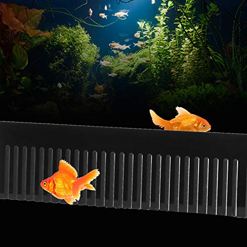 KIMISS Acryl-Fischbarriere-Kamm-Überlaufbox für Aquarien – Aquarium-Überlaufkamm für Effektive Filterung und Wasserfluss-Management von KIMISS