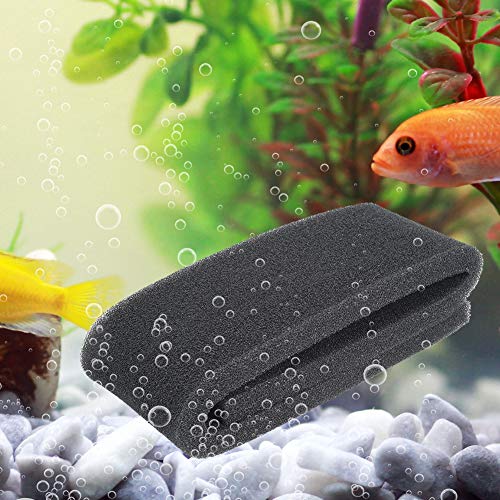 KIMISS Aquarium-Bioschaum-Filterbaumwolle, Schwammfiltermaterial für Aquarien, Wasseraufbereitung und Tropffiltermedien, Hochwertiges Aquarium-Filterpad (Black) von KIMISS