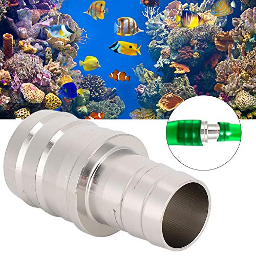 KIMISS Edelstahl-Aquarium-Wasserrohr-Adapter, 17 Mm auf 12 Mm Schlauchreduzierer, Aquarium-Rohrverbindungsverbinder für Wasserzu- und -abfluss (Reduzierstück aus Edelstahl von 16 von KIMISS