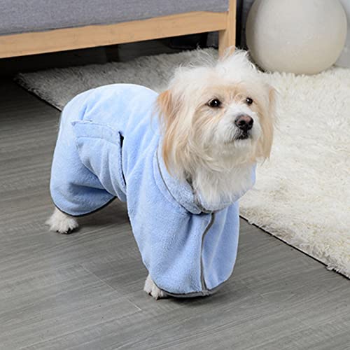 KIMISS Hunde-Trocknungsmantel, Handtuch-Bademantel, Starke Wasseraufnahme, Schnelle Katzen-Robe, Super Saugfähige Faser, Warme Mäntel und Jacken, Mantel, Multifunktionale Haustierdecke, von KIMISS