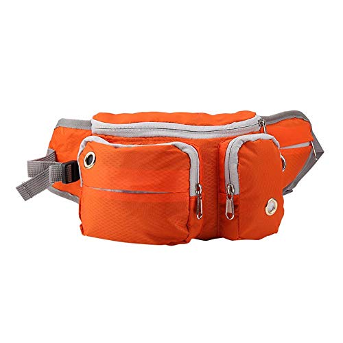 KIMISS Outdoor-Hundetasche für das Hundetraining für Leckerlis – Verstellbare Haustier-Trainingstasche für Spaziergänge und Trainingszubehör (ORANGE) von KIMISS