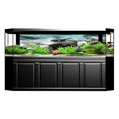 KIMISS PVC-Unterwasser-Riff-Hintergrundaufkleber für Aquarien – Atemberaubende Meereslebewesen-Aquarium-Dekoration – Perfekte Aquarium-Wandkunst für Zuhause und Büro (91 * 50CM) von KIMISS