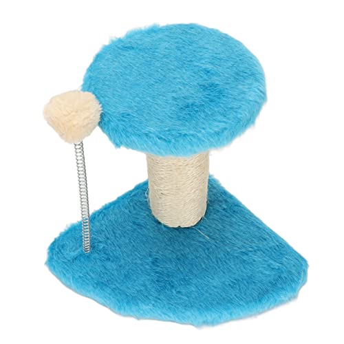 Kratzbaum für Katzen, Interaktiver Kratzbaum aus Weichem Plüsch, 2 Schichten, Robuste Schicht für den Innenbereich, Sisalseil-Kratzbaum für Katzen, Kätzchen (Blue) von KIMISS