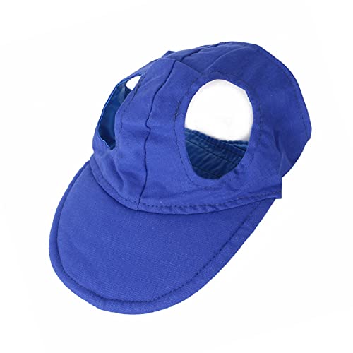 Sommer-Haustier-Baseballmütze – Süßes Hundezubehör, Teddy-Baskenmütze, Verstellbare Hundemütze für Modische Haustiere (Blue) von KIMISS