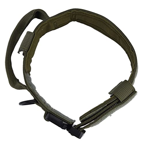 Traktions-Hundehalsband mit Verstellbarer Schnalle – Nylon-Eisen-Trainings- und Jagd-Haustierhalsband für den Bequemen Einsatz Im Freien (L 2 cm dick für 62–85 cm Taille) von KIMISS