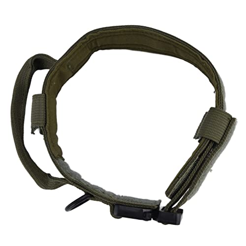 Traktions-Hundehalsband mit Verstellbarer Schnalle – Nylon-Eisen-Trainings- und Jagd-Haustierhalsband für den Bequemen Einsatz Im Freien (M 1 cm dick für 70–120 cm Taille) von KIMISS