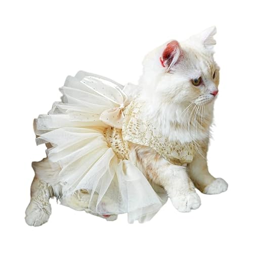 KING TREMELLA Hundekleid mit glänzendem Bowknot-Hunderock Frühlings- Sommerabschnitt Hochzeitskleider niedlich süß niedlich Stil Hunderock Hundekleidung Mädchen-Hundekleidung Hunde von KING TREMELLA