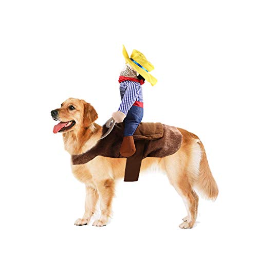 KINGBOO Weihnachtskostüm für Hunde und Katzen, Cowboy-Motiv, Dekoration von KINGBOO