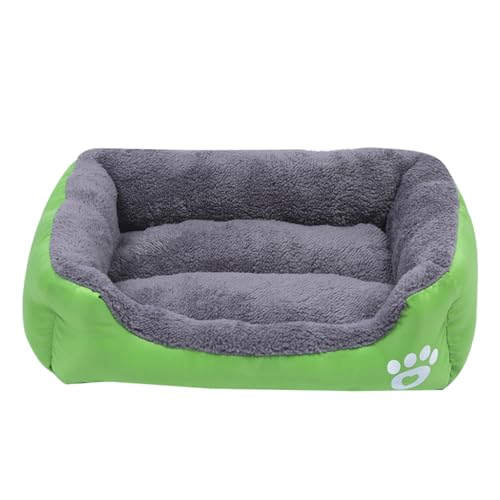 KINSPON Haustierbett mit pelzigem Kissen, weich und schön, Hundekorb, Hundesofa, pelziges Kissen, Nest für Welpen von KINSPON