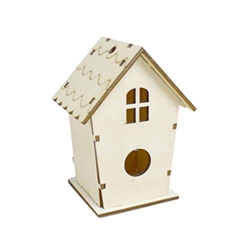 KINTRADE Natürliches hölzernes Vogelhausnest Kreative DIY handgefertigte handwerkliche dekorative simulierte Box für Bluebird Finch Wren von KINTRADE