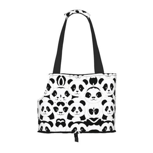 Panda Tragetasche für kleine Hunde, Schultertasche für Haustiere, tragbare Tragetasche für Hunde/Katze von KIROJA