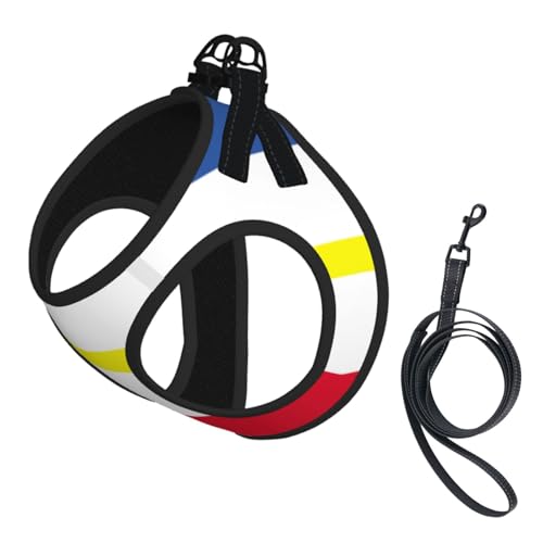 Hundegeschirr Flagge des Kantons Mecklenburg, mit reflektierenden Gurten und Schnellverschluss-Schnallen, geeignet für kleine Katzen und Hunde Hundegeschirr Flagge des Kantons Mecklenburg, mit reflektierenden Gurten und Schnellverschluss-Schnallen, geeignet für kleine Katzen und Hunde von KIRROWE