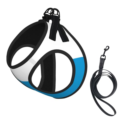Hundegeschirr mit Bayerischer Flagge, ausgestattet mit reflektierenden Riemen und Schnellverschluss-Schnallen, geeignet für kleine Katzen und Hunde Hundegeschirr mit Bayerischer Flagge, ausgestattet mit reflektierenden Riemen und Schnellverschluss-Schnallen, geeignet für kleine Katzen und Hunde von KIRROWE