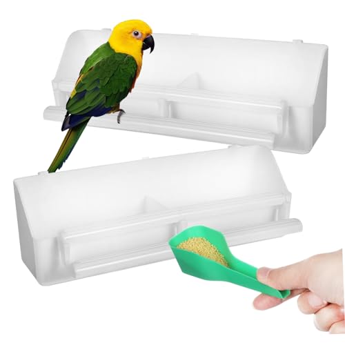 KITANDOVE 1 Set Haustier Vogelfutterspender Kunststoff Vogelkäfig Sittich Wasserspender Für Käfig Vogelnäpfe Für Käfig von KITANDOVE