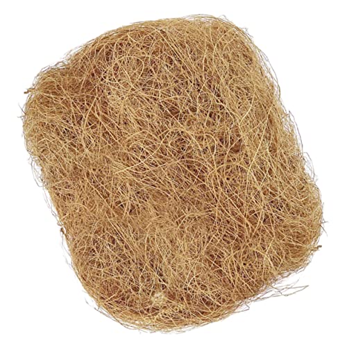 KITANDOVE 1 Vogelnest-Zuchtmatte Nesting-Pads Taubenzuchtmatte Matte Palmfaser Verschachtelung Nistunterlage aus Palmfaser Nistunterlagen für Vögel aus Kokosfaser braune Seide Light Brown von KITANDOVE