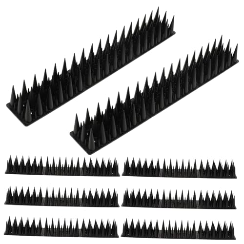 KITANDOVE 8 Stück Spike Abschreckung Katzen Spike Spike Katzen Matte Für Eingeschränkte Bereiche Spike Katzenbarriere Wiederverwendbar Tauben Gartenzaun Tragbare von KITANDOVE