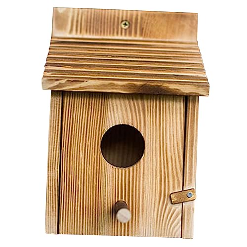 KITANDOVE Hängendes Vogelschlafnest Vogelzuchtnest Vogelhaus Aus Holz Dekoration Für Den Außenbereich Gartendekoration Robustes Atmungsaktives Design von KITANDOVE