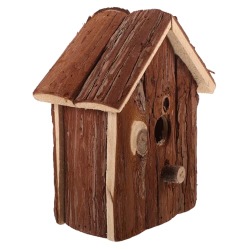 KITANDOVE Handgefertigtes Vogelhaus Aus Holz Natürliches Vogelnest Gartendekoration Vogelnistkästen Für Hof Oder Hof von KITANDOVE