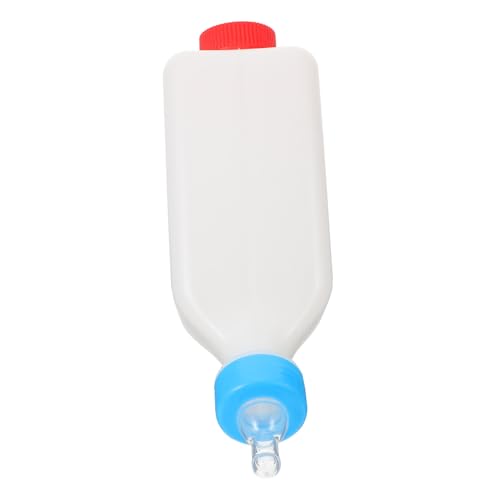 KITANDOVE PET-Flasche Tiermilchflasche Wiederverwendbare Milchflasche Schafmilchflasche Ziegenmilchflasche Ziegenflasche Tierfütterungsmilchflasche kleine Viehmilchflasche Plastik Weiß von KITANDOVE