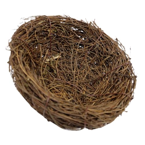 KITANDOVE Künstliches Nest Ornament Rattan Vogelnest Vögel Liefert Für Garten Dekorative Vogelnest von KITANDOVE