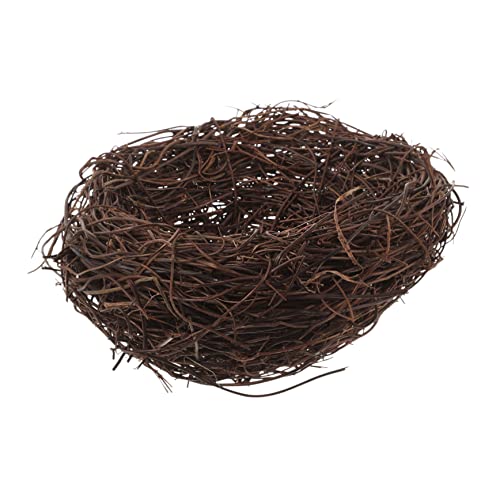 KITANDOVE Vogelnest aus Rattan Vogelhaus Ostervogelkäfig Nestschmuck falsches Vogelnest Rattan-Nest osterdekoration Ostern Dekoration guci Mikrolandschaftsornament Vogelnester für Käfige von KITANDOVE