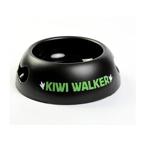 KIWI WALKER Black Bowl | Haustier Schüssel für Futter oder Wasser (Grün) von KIWI WALKER