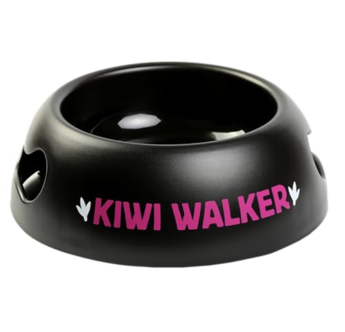 KIWI WALKER Black Bowl | Haustier Schüssel für Futter oder Wasser (Rosa) von KIWI WALKER