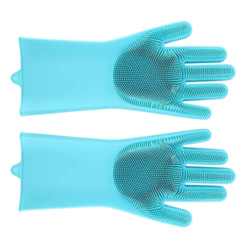 PET -Pflegehandschuhe, effiziente Haustierhaarentfernerhandschuhe, 2pcs Multifunktionale Haustier -Bade -Massagehandschuhe für Katzen und Hunde, ideal zum Pflege, Baden und von KJAOYU